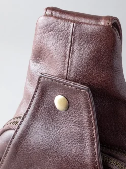 Lakeland Leather Brown Keswick Sling Bag