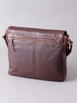 Lakeland Leather Brown Large Keswick Leather Messenger Bag