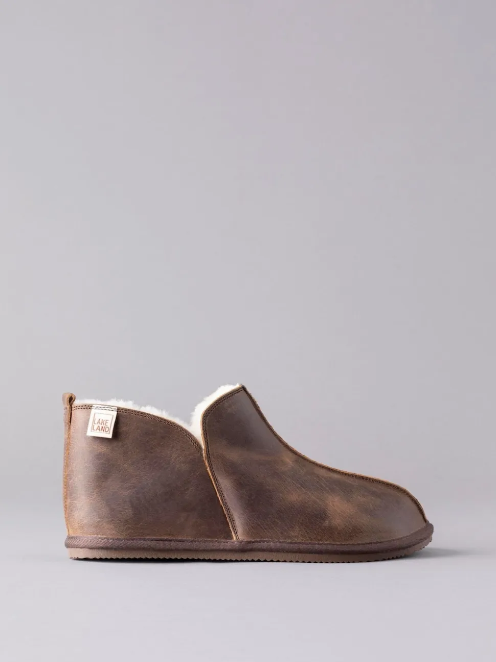 Lakeland Leather Brown Mens Slipper Boots