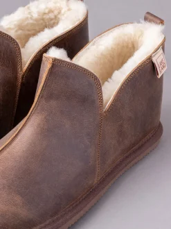 Lakeland Leather Brown Mens Slipper Boots