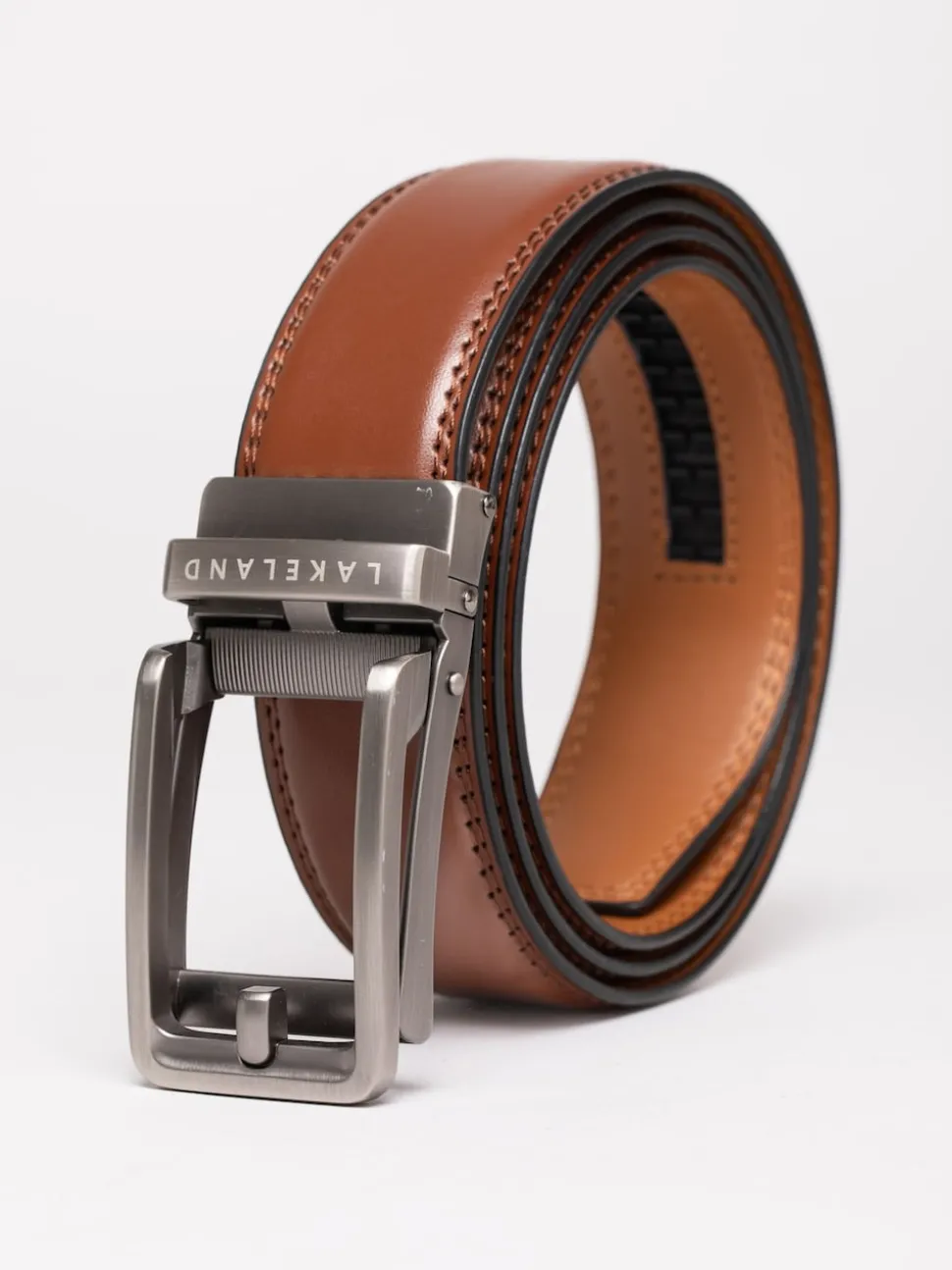 Lakeland Leather Brown Rigg Ratchet Belt