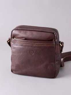 Lakeland Leather Brown Small Keswick Messenger Bag