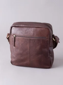 Lakeland Leather Brown Small Keswick Messenger Bag