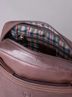 Lakeland Leather Brown Small Keswick Messenger Bag