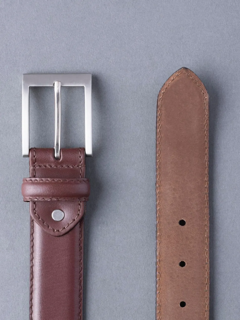 Lakeland Leather Brown Staveley Leather Belt