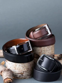 Lakeland Leather Brown Staveley Leather Belt