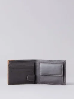 Lakeland Leather Brown Stitch Leather Bi-Fold Wallet