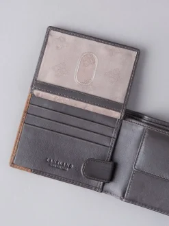 Lakeland Leather Brown Stitch Leather Bi-Fold Wallet