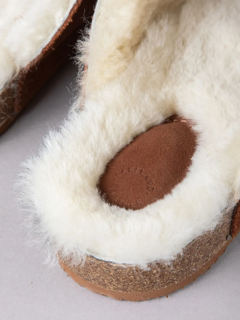 Lakeland Leather Brown Unisex Sheepskin Clog Slippers