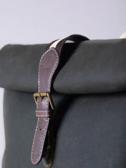 Lakeland Leather Dark Green Waxed Walton Rolltop Backpack