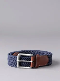 Lakeland Leather Navy Greythwaite Braided Belt