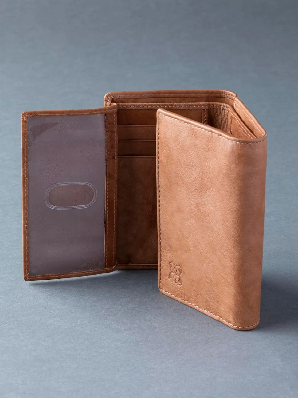 Lakeland Leather Tan Brown Bowston Tri-Fold Wallet