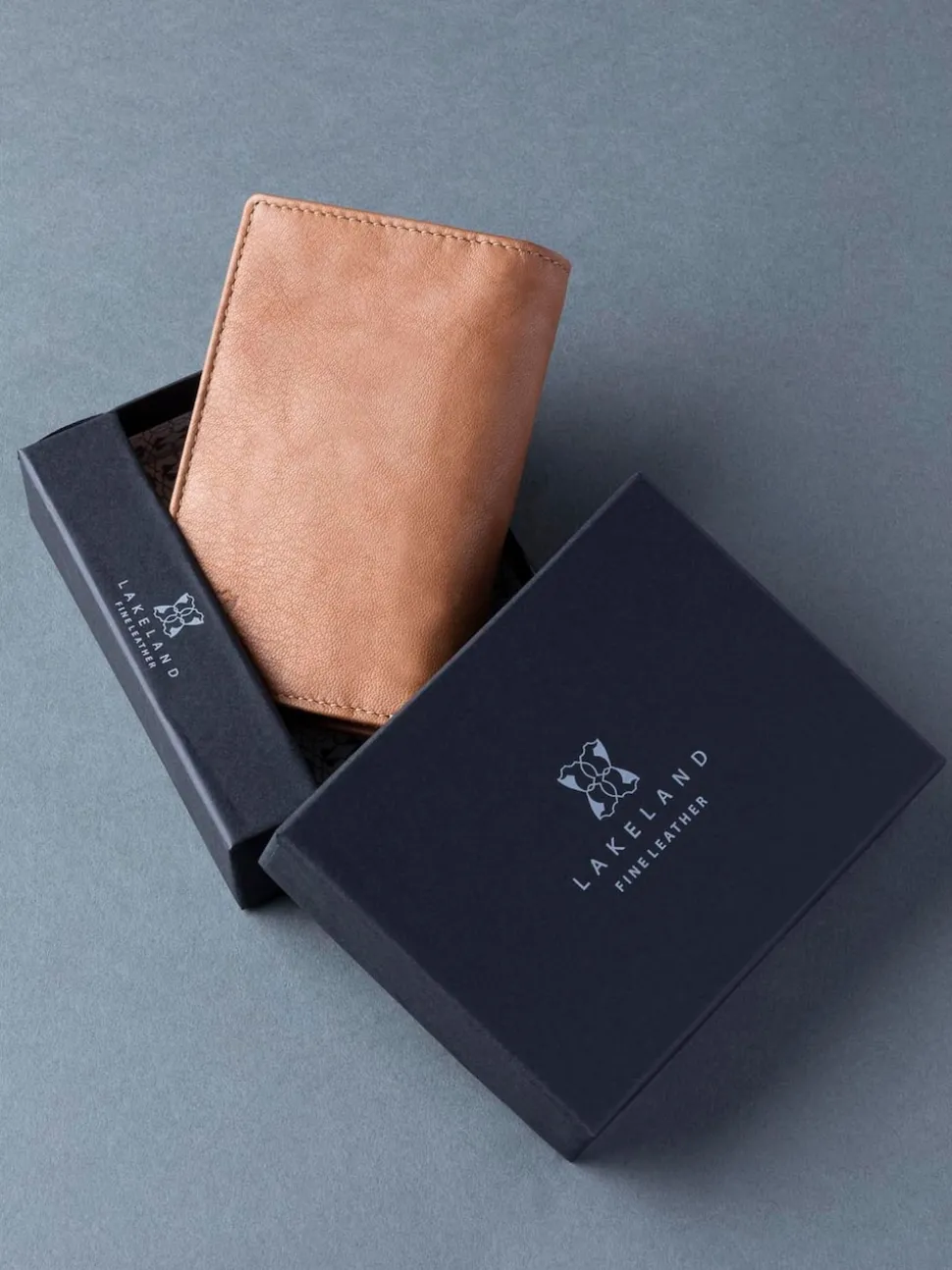 Lakeland Leather Tan Brown Bowston Tri-Fold Wallet