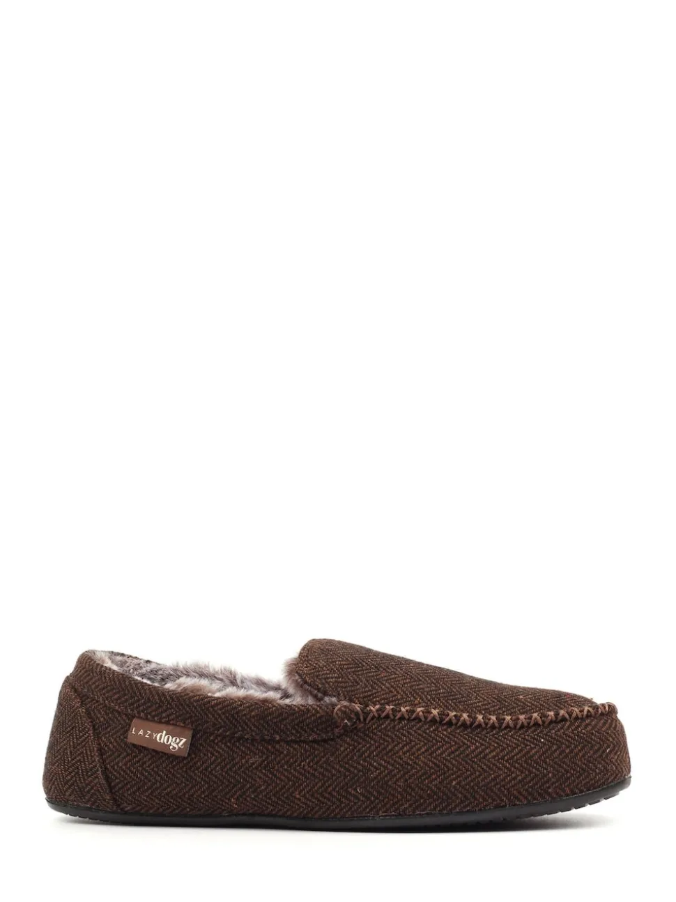 Lazy Dogz Blue Hendrix II Faux Fur Lined Full Slippers