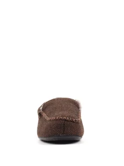 Lazy Dogz Blue Hendrix II Faux Fur Lined Full Slippers