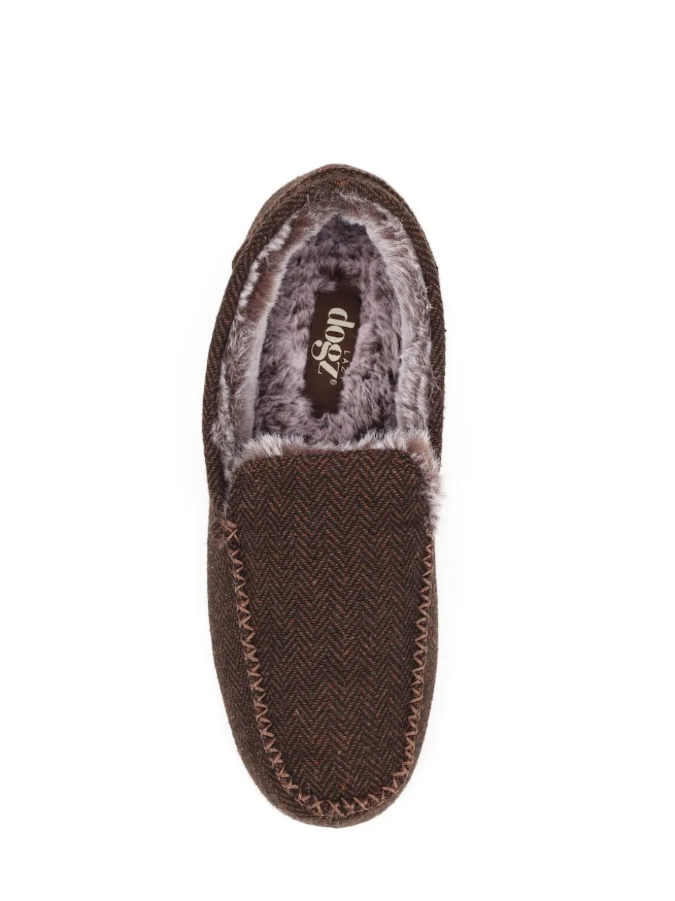 Lazy Dogz Blue Hendrix II Faux Fur Lined Full Slippers