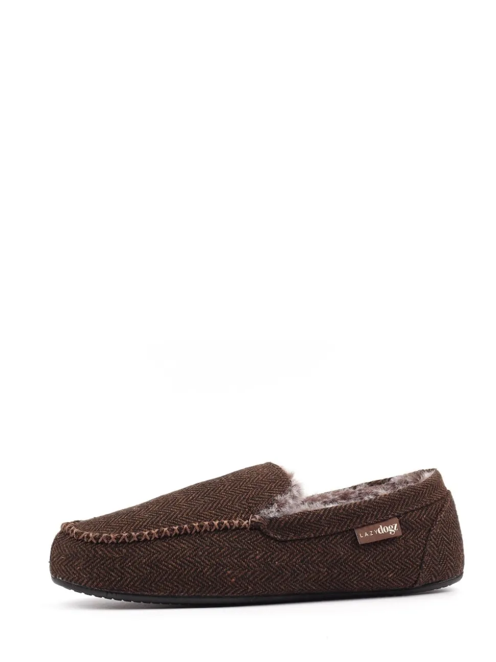 Lazy Dogz Blue Hendrix II Faux Fur Lined Full Slippers