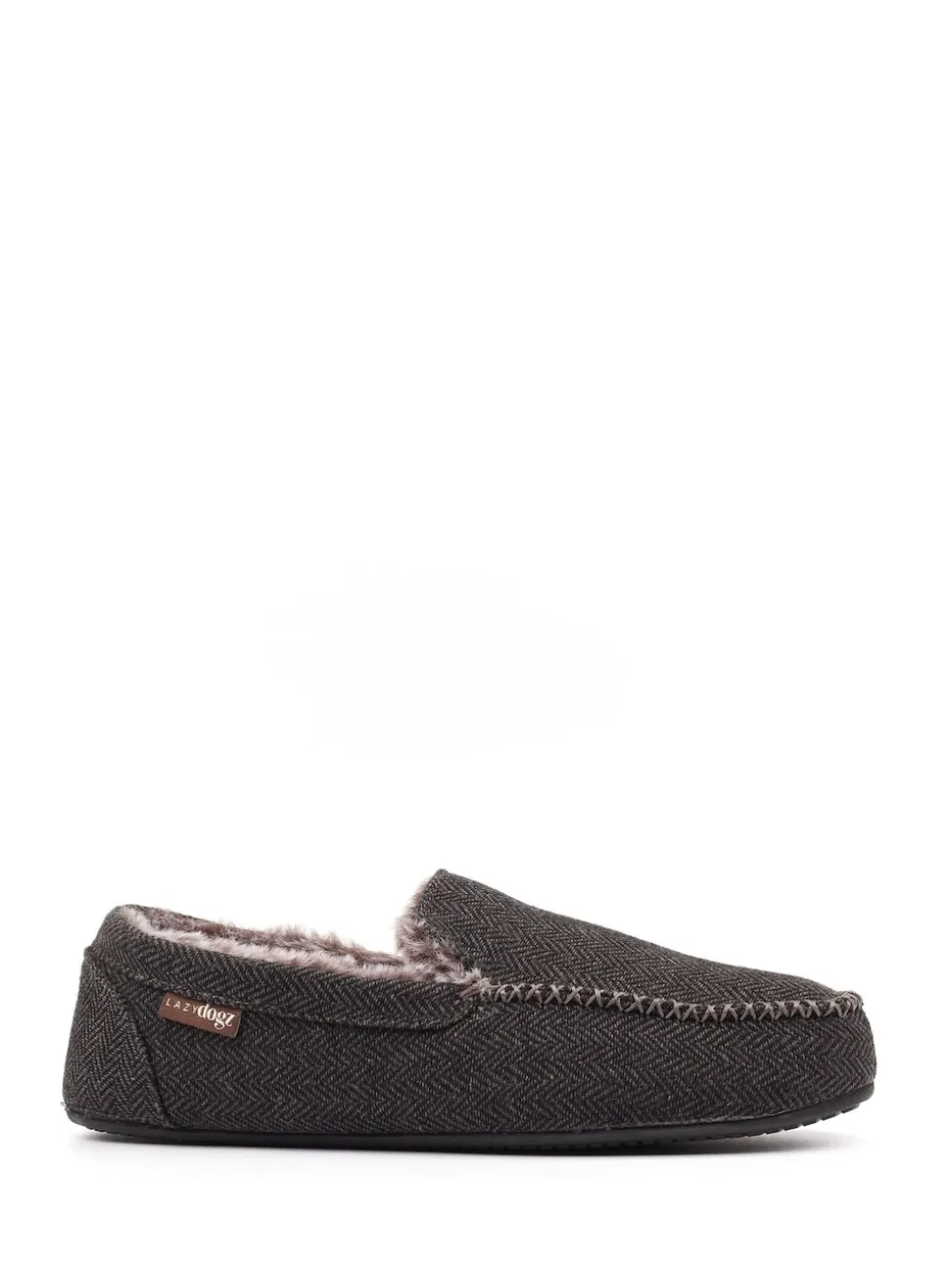 Lazy Dogz Blue Hendrix II Faux Fur Lined Full Slippers