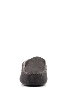 Lazy Dogz Blue Hendrix II Faux Fur Lined Full Slippers