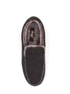 Lazy Dogz Blue Hendrix II Faux Fur Lined Full Slippers