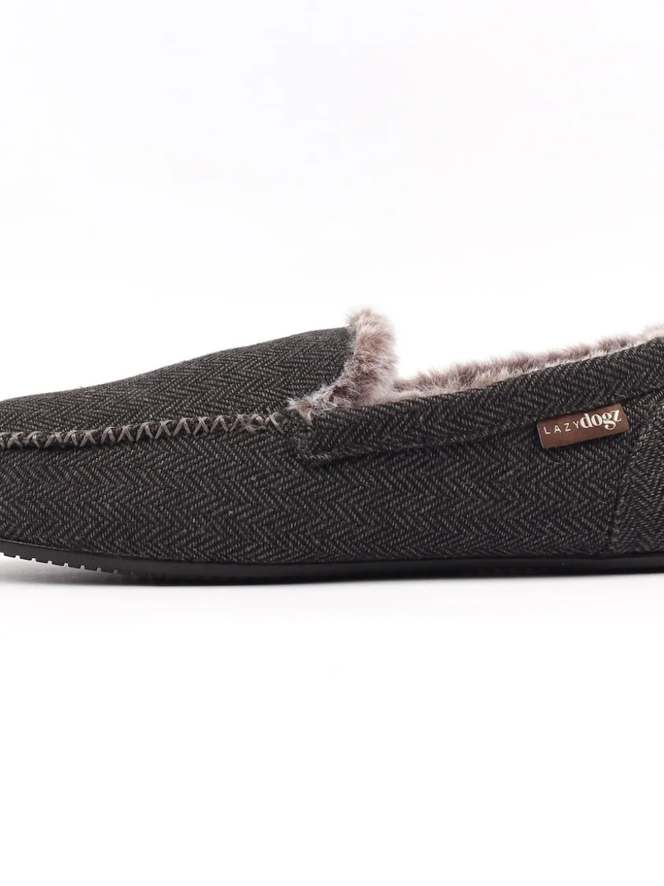 Lazy Dogz Blue Hendrix II Faux Fur Lined Full Slippers