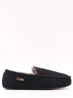Lazy Dogz Blue Hendrix II Faux Fur Lined Full Slippers
