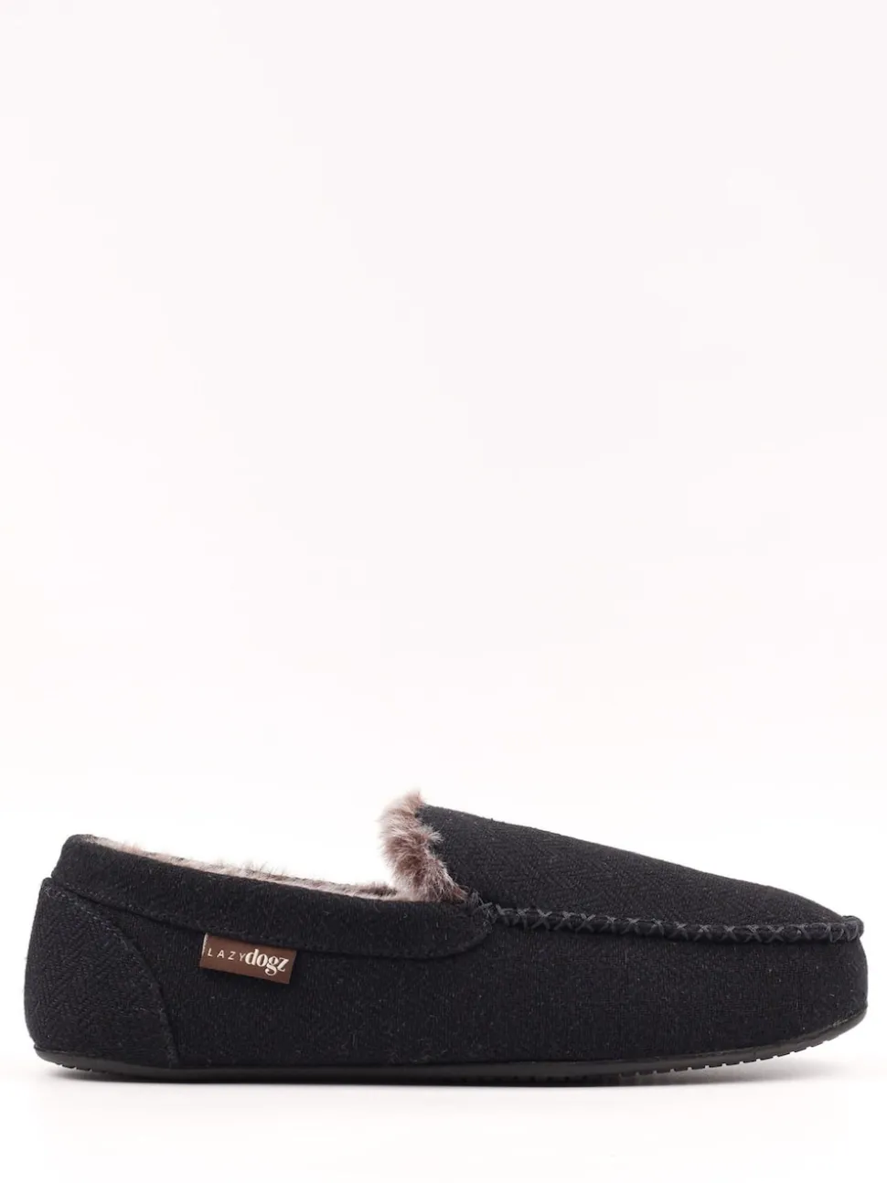 Lazy Dogz Blue Hendrix II Faux Fur Lined Full Slippers