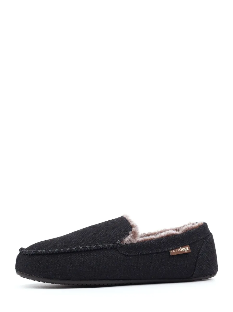 Lazy Dogz Blue Hendrix II Faux Fur Lined Full Slippers
