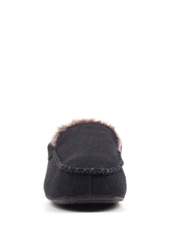 Lazy Dogz Blue Hendrix II Faux Fur Lined Full Slippers