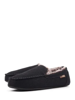 Lazy Dogz Blue Hendrix II Faux Fur Lined Full Slippers