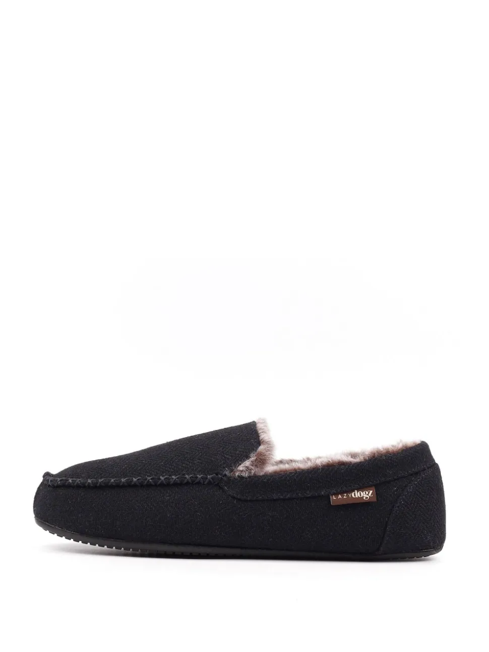 Lazy Dogz Blue Hendrix II Faux Fur Lined Full Slippers