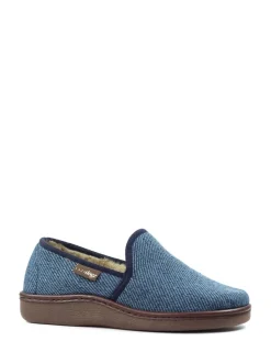Lazy Dogz Blue Oliver Warm Lined Full Slippers