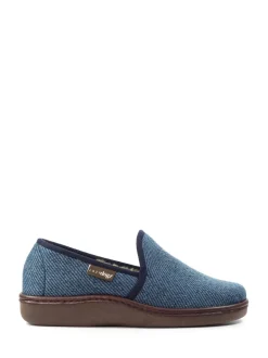 Lazy Dogz Blue Oliver Warm Lined Full Slippers