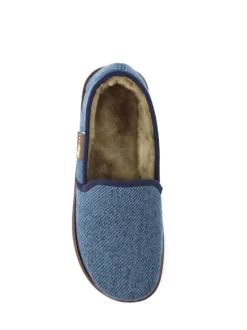 Lazy Dogz Blue Oliver Warm Lined Full Slippers