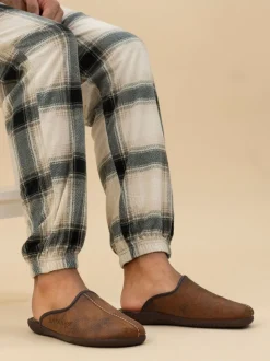 Lazy Dogz Blue Tees II Slip On Mule Slippers