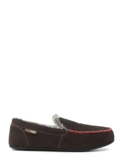 Lazy Dogz Henry Mocassin Brown Slippers