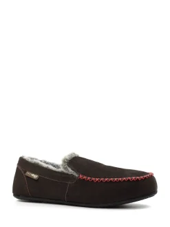 Lazy Dogz Henry Mocassin Brown Slippers