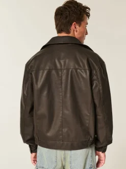 Leather Cropped Jacket