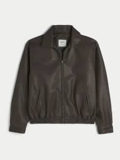 Leather Cropped Jacket