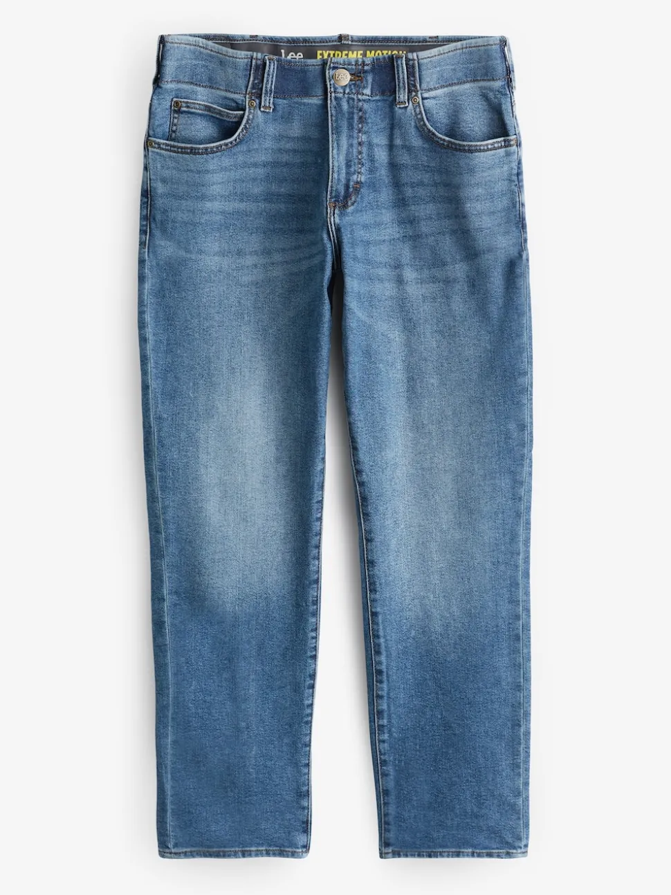 Lee Mid Blue Denim Straight Fit Extreme Motion Jeans