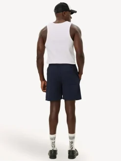 Les Deux Blue Stan Seersucker Swim Shorts