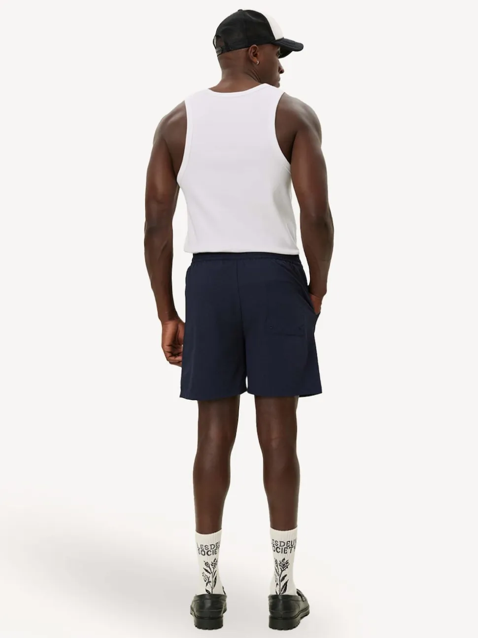 Les Deux Blue Stan Seersucker Swim Shorts