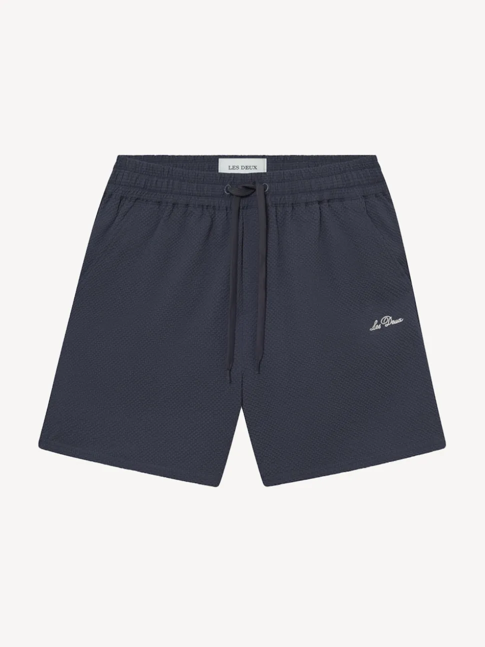 Les Deux Blue Stan Seersucker Swim Shorts