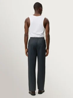Les Deux Grey Ballier Pinstripe Casual Trousers