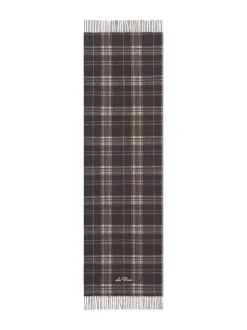 Les Deux Grey Check Wool Scarf