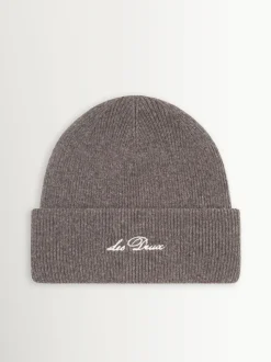 Les Deux Grey Wayne Embroidered Beanie