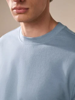 Light Blue Lightweight Crew Neck Sweatshirt