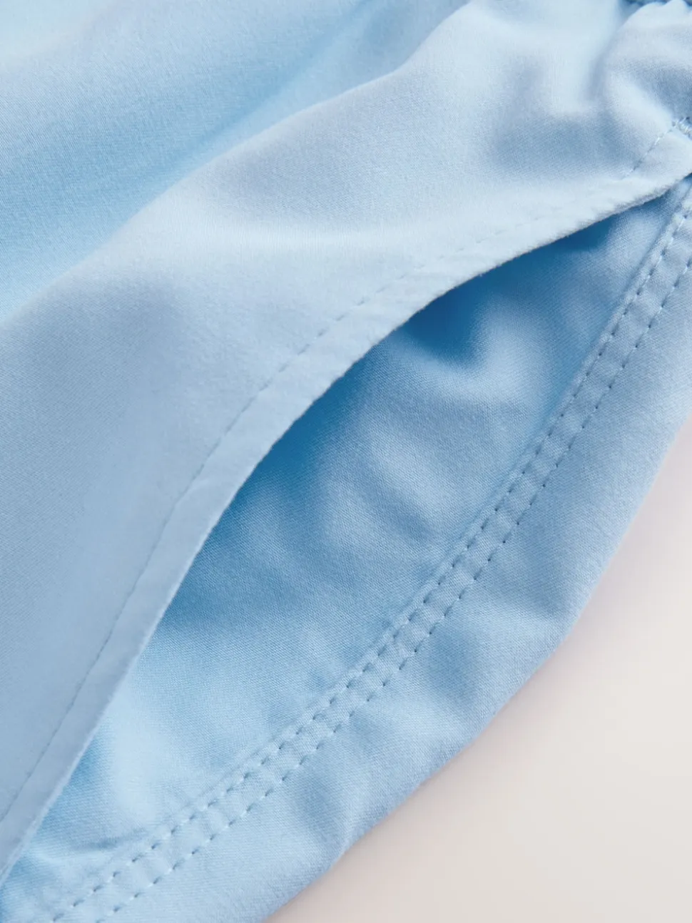 Light Blue Palm Logo Essential Swim Shorts
