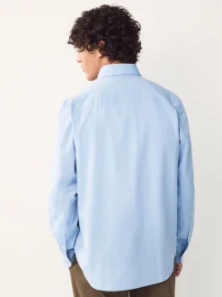 Light Blue Regular Fit Button Down Easy Iron Oxford Shirt