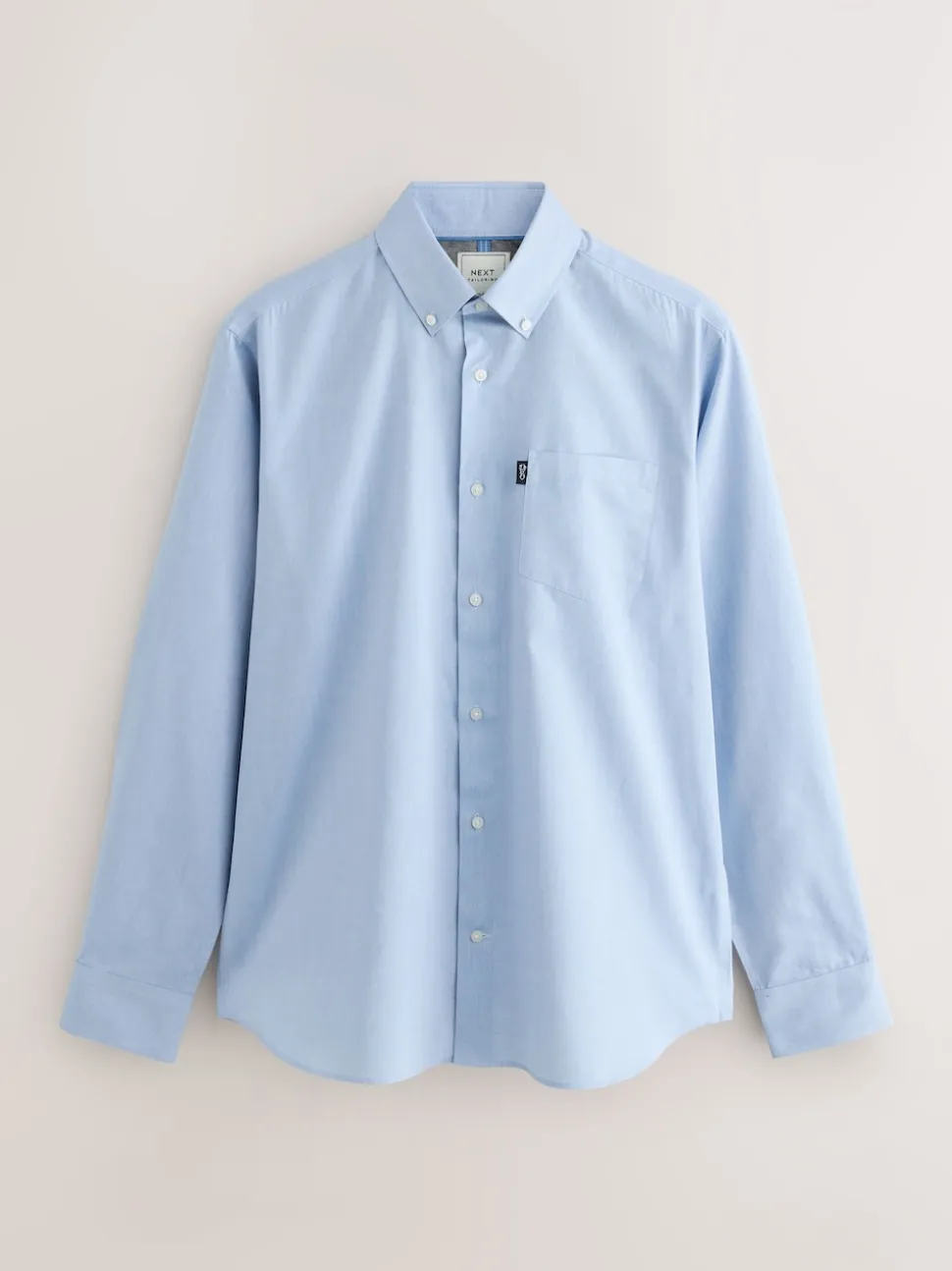 Light Blue Regular Fit Button Down Easy Iron Oxford Shirt